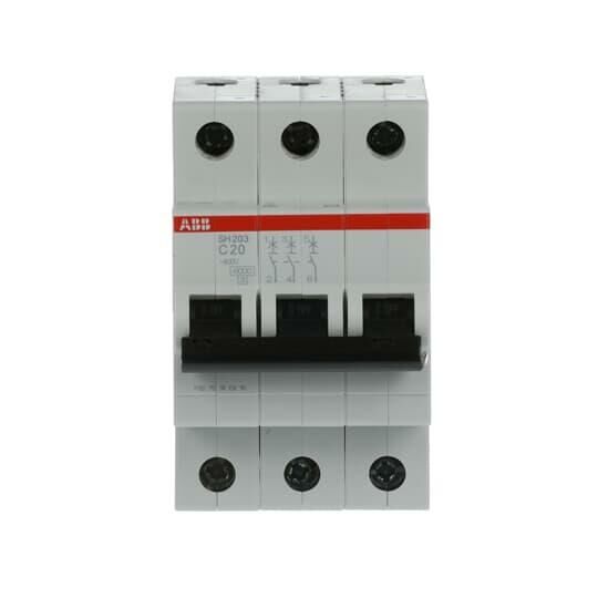 SH203-C20 3x20A Otomatik sigorta C tipi 6kA
