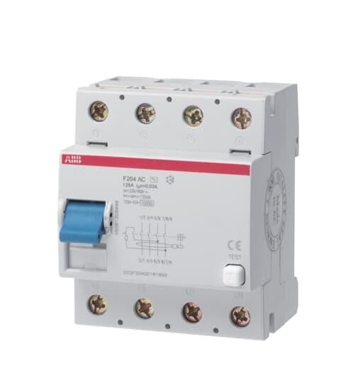4x125A Toprak kaçak akım koruma anahtarı - 300mA