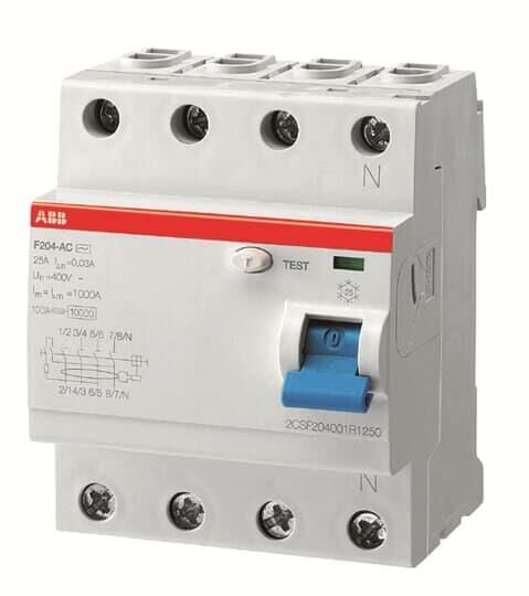 FH204 A-63/0,03 AP-R 4P AC 63A 30mA K.A.K