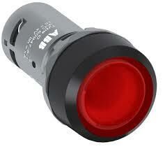 CP1-13R-01 ISIKLI DUZ KAFALI LED BUTON 1NK KIRMIZI