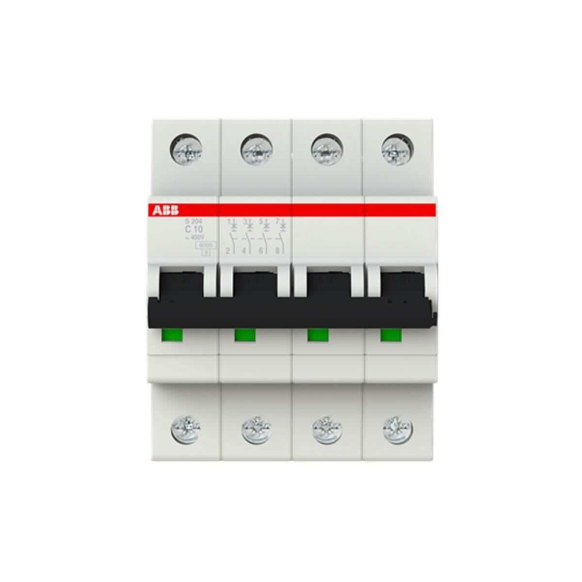 S204-C25 4x25A C TİPİ 6kA OTOMATİK SİGORTA