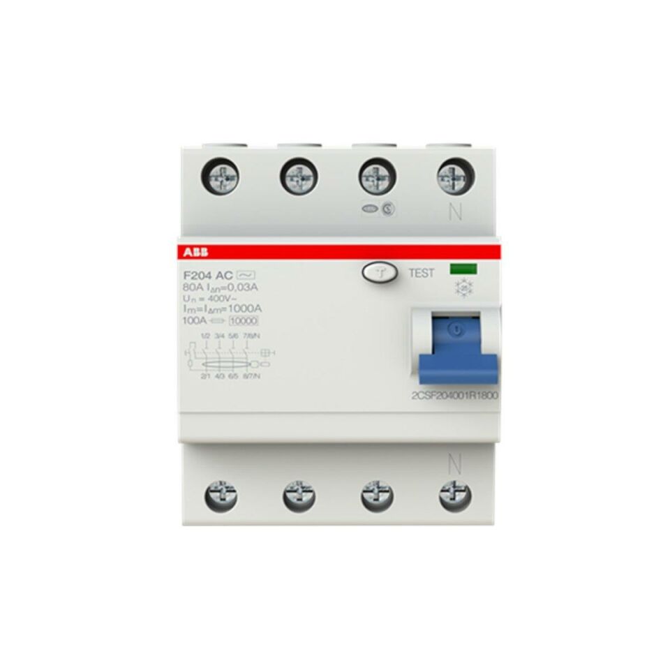 FH204 AC-4X100A 30mA KAÇAK AKIM KORUMA RÖLESİ