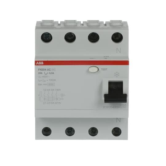 4x25A Toprak kaçak akım koruma anahtarı - 300mA