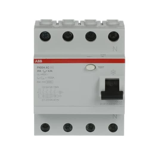 4x25A Toprak kaçak akım koruma anahtarı - 300mA