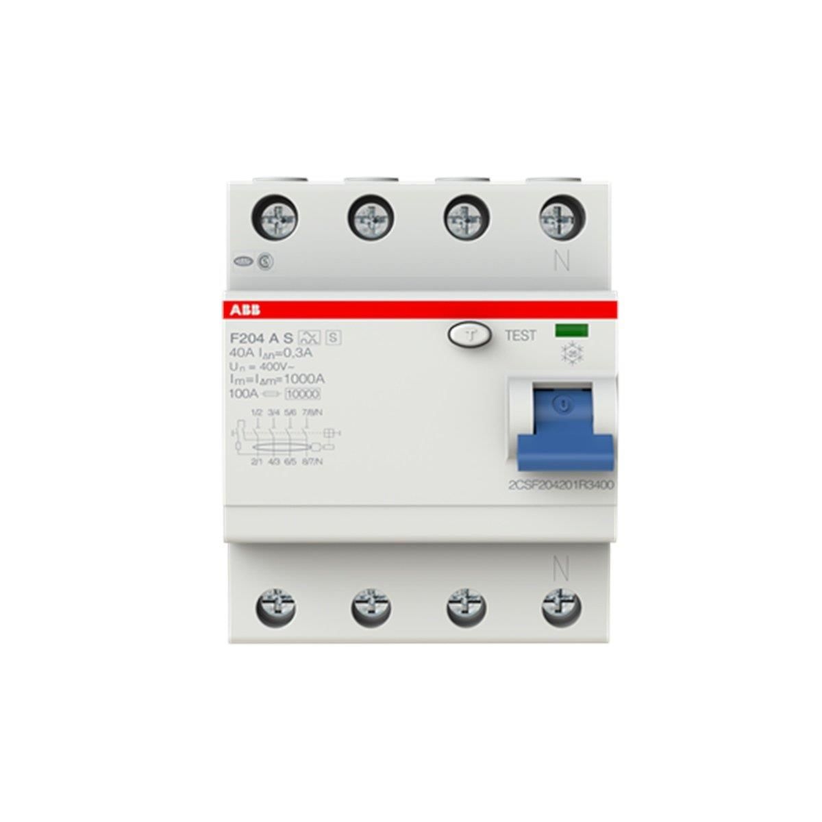 FH204 A-25/0,03 AP-R 4P A 25A 30mA K.A.K